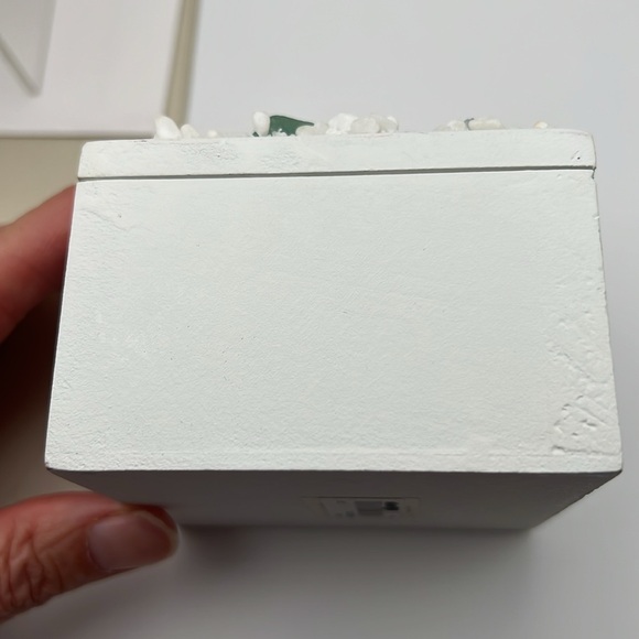 Wooden Box - Keepsake Box Oceanic Square Jewelry Box With Seashell And Starfish - Picture 6 of 9